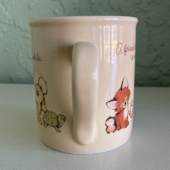 Vintage Hallmark Baby Animals Friendship Coffee Mug Tea cup Mug Mates Japan - Picture 7 of 11